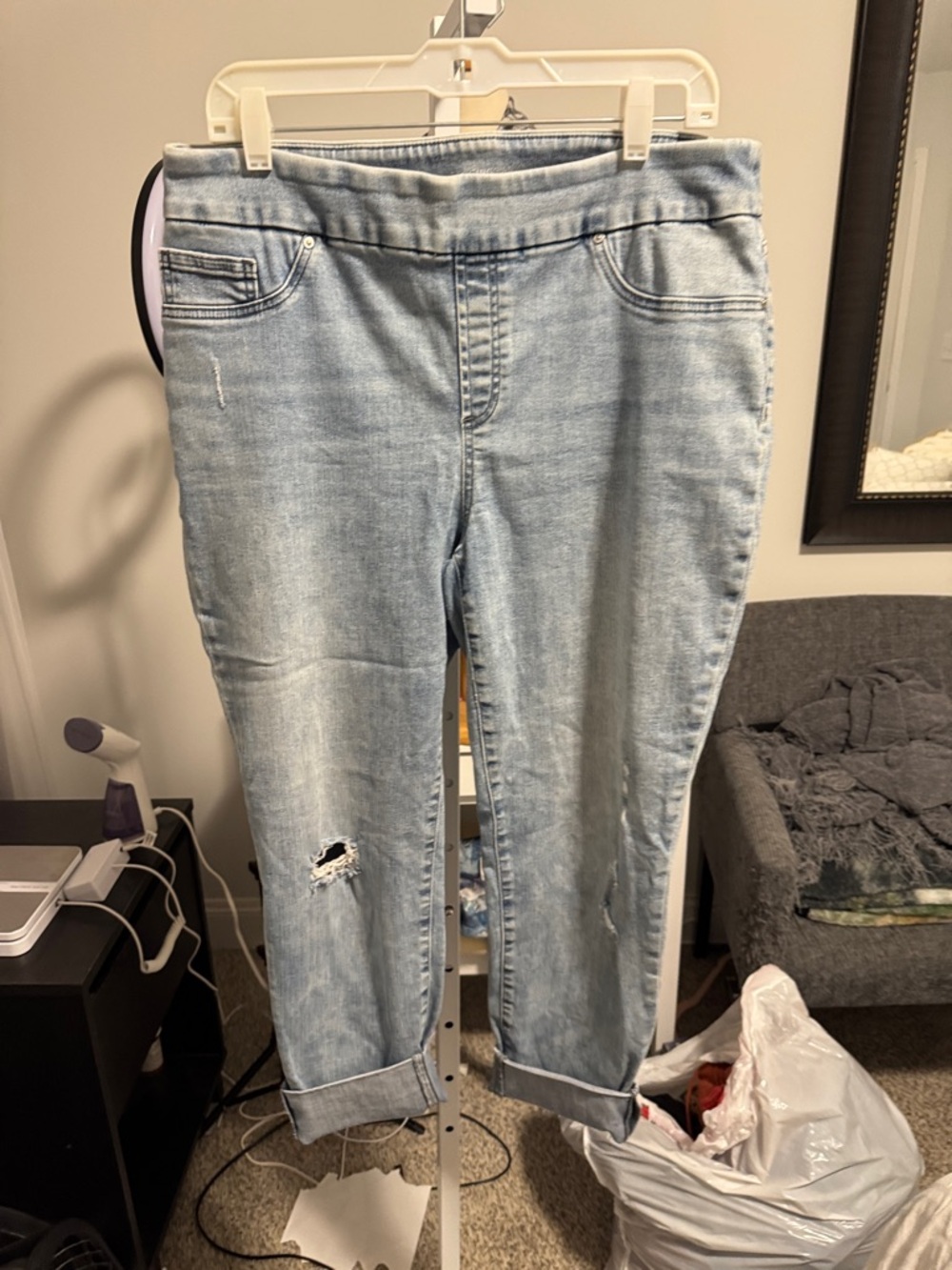 Chico's Light Blue jeggings ankle Stretch Jeans